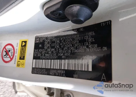 2012 Toyota Highlander Limited V6 from USA, damaged, VIN 5TDYK3EH0CS059581